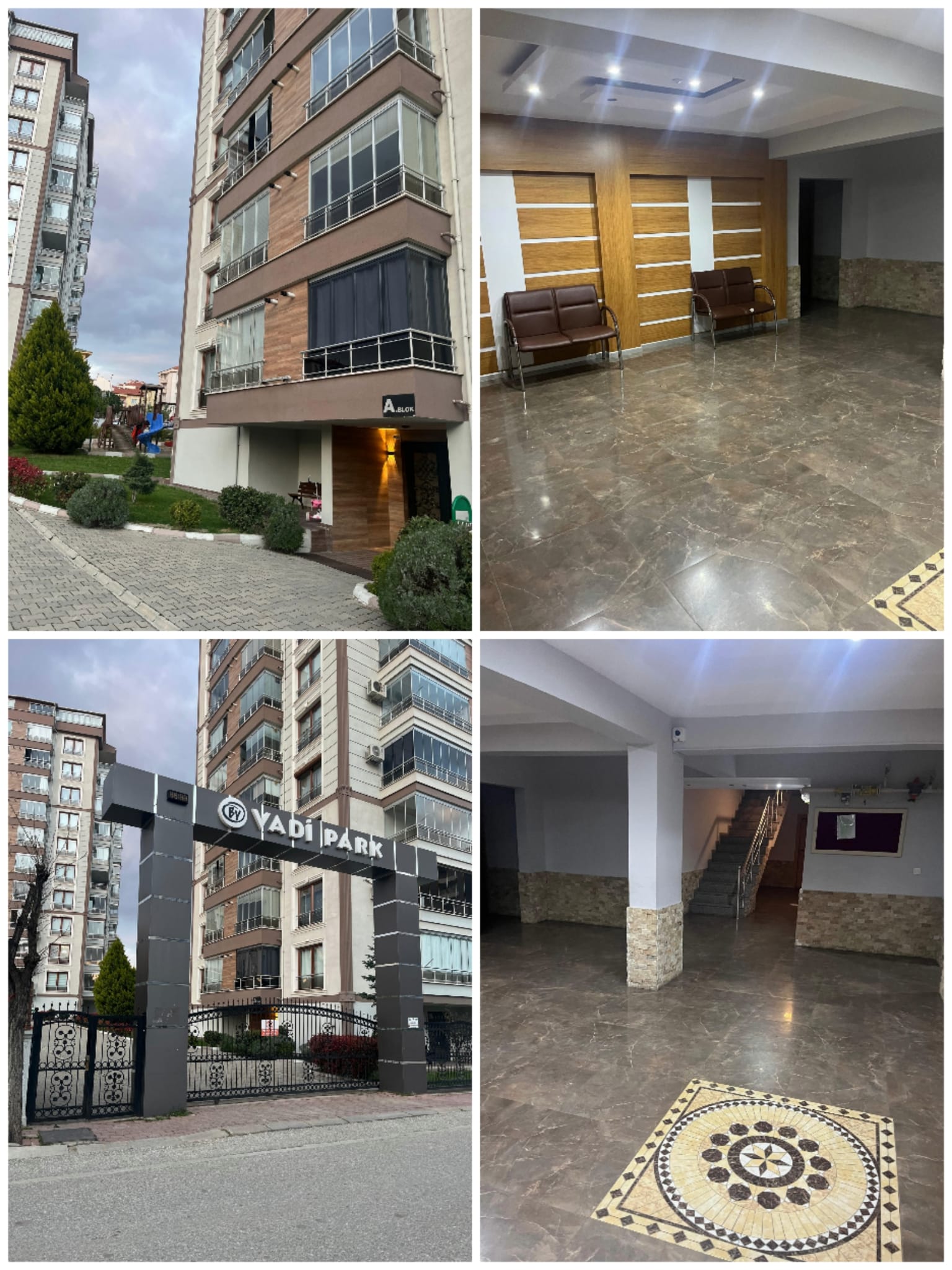 UŞAK MERKEZ KEMALÖZ MAH. VADİ PARK SİTESİ SATILIK 3+1  165M. ARA KAT DAİRE