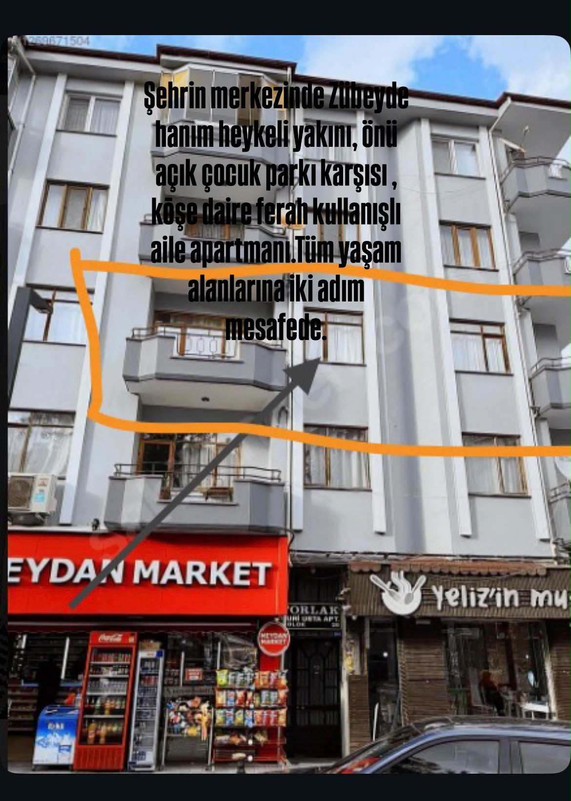 UŞAK MERKEZ KURTULUŞ MAH. 140m. 3+1 ARA KAT KİRALIK DAİRE
